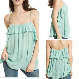 NWT Free People Intamitely Cascade Ruffle Cami